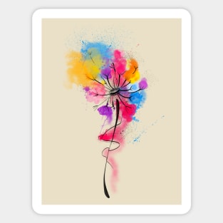 Dandelion watercolour Sticker